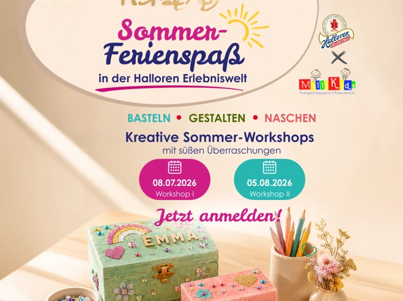 Creative Summer Workshops at Halloren Adventure World